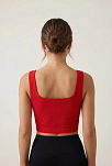 Kadın Kırmızı Kalın Askılı Crop Top Büstiyer – Modern Ve Şık Tasarım