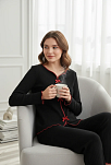 Premium Kadın 4’lü Fitilli Set – Siyah Kırmızı Biyeli (pijama Üst, Pantolon, Bikini Takımı) Premium Kadın 4’lü Fitilli Set – Siyah Kırmızı Biyeli (pijama Üst, Pantolon, Bikini Takımı)