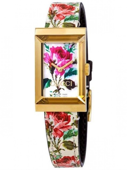 Gucci Ivory Floral YA147406 Kadın Kol Saati