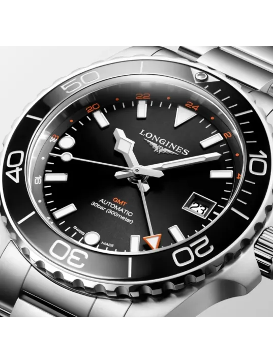 L37904566 Longines Hydroconquest GMT Erkek Kol Saati L3.790.4.56.6