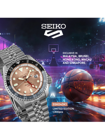 Seiko 5 Sports GMT SSK043K1 Erkek Kol Saati SSK043K Seiko 5 Sports GMT SSK043K1 Erkek Kol Saati SSK043K