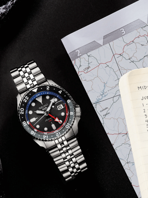 Seiko 5 Sports Otomatik GMT SSK019 Erkek Kol Saati SSK019J1