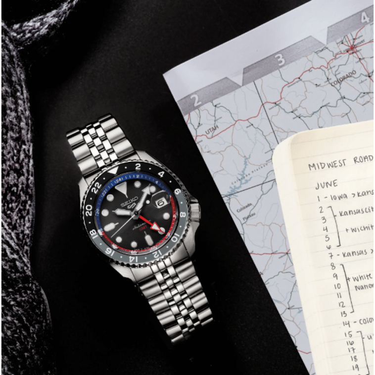 Seiko 5 Sports Otomatik GMT SSK019 Erkek Kol Saati SSK019J1 Seiko 5 Sports Otomatik GMT SSK019 Erkek Kol Saati SSK019J1