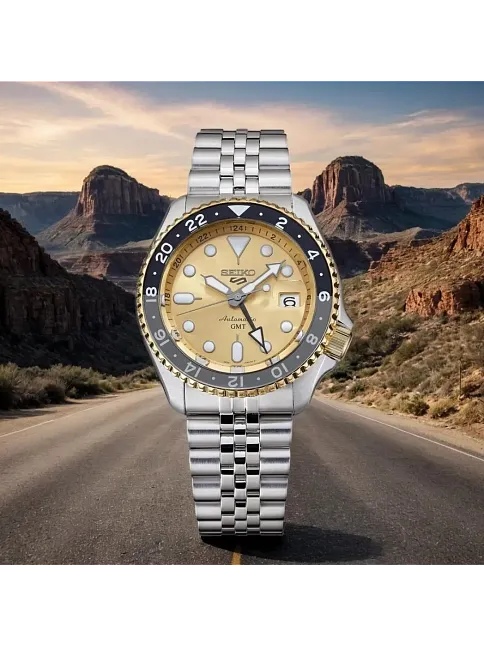 Seiko 5 Sports Otomatik GMT SSK044K Erkek Kol Saati SSK044K1