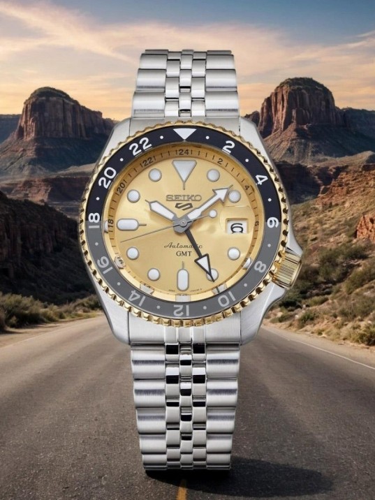 Seiko 5 Sports Otomatik GMT SSK044K Erkek Kol Saati SSK044K1