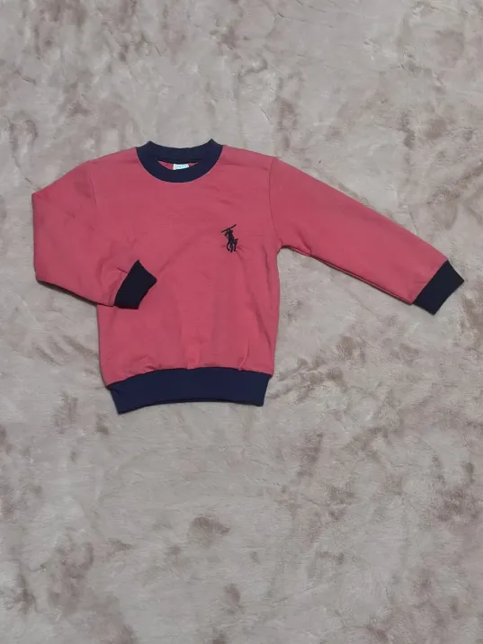 1-7 Yaş Armalı Bisiklet Yaka Lacivert Biyeli Sweatshirt Fuşya 1-7 Yaş Armalı Bisiklet Yaka Lacivert Biyeli Sweatshirt Fuşya