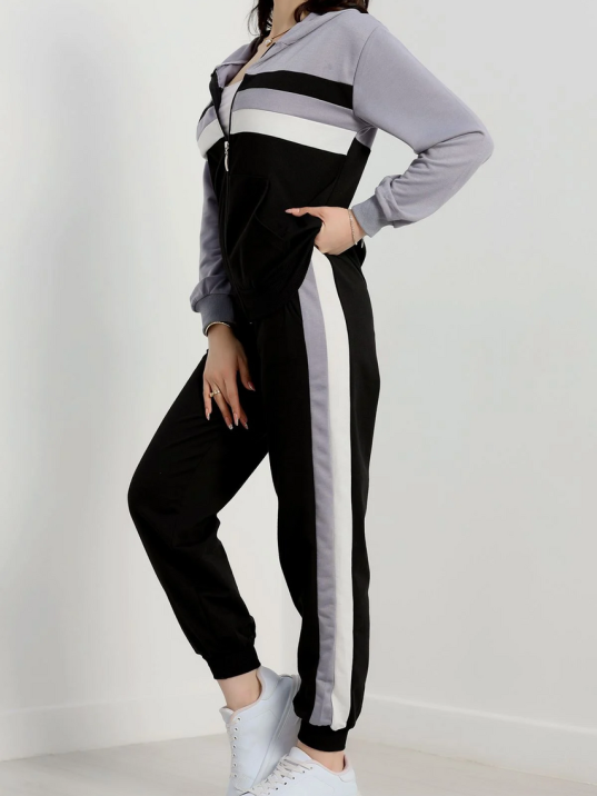 2 İplik Alt Üst Eşofman Takımı Siyah Gri 2 İplik Alt Üst Eşofman Takımı Siyah Gri