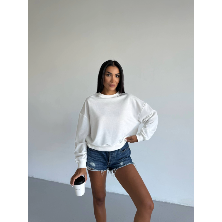 2 iplik bisiklet yaka sweat beyaz f2339 2 iplik bisiklet yaka sweat beyaz f2339