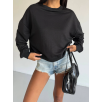 2 iplik bisiklet yaka sweat siyah f2339 2 iplik bisiklet yaka sweat siyah f2339