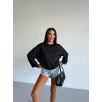 2 iplik bisiklet yaka sweat siyah f2339 2 iplik bisiklet yaka sweat siyah f2339
