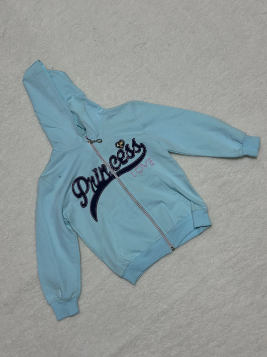 3-4 yaş kız çocuk lacivert yazılı önü fermuarlı  kapşonlu cepli hırka mavi 3-4 yaş kız çocuk lacivert yazılı önü fermuarlı  kapşonlu cepli hırka mavi