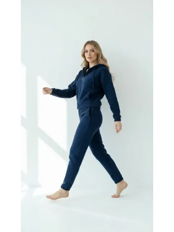 3 İplik Şardonlu Kapşonlu Fermuarlı Kısa Üst Lacivert Pat8590 3 İplik Şardonlu Kapşonlu Fermuarlı Kısa Üst Lacivert Pat8590