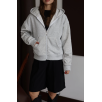 3 İplik Şardonlu Kapşonlu Hoodie Frm Gri P510437 3 İplik Şardonlu Kapşonlu Hoodie Frm Gri P510437