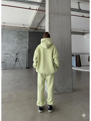 3 İplik Şardonlu Kapşonlu Sweatshirt Mint P510436 3 İplik Şardonlu Kapşonlu Sweatshirt Mint P510436