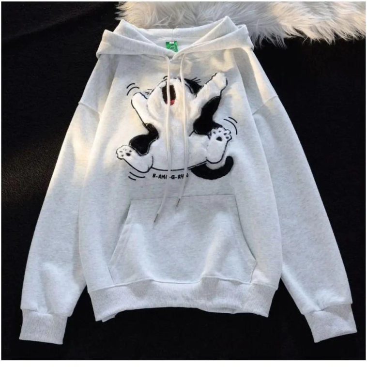 3 iplik şardonlu oversize peluş baskılı sweat beyaz 3 iplik şardonlu oversize peluş baskılı sweat beyaz