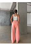 3 İplik Şardonlu Oversize Eşofman Somon