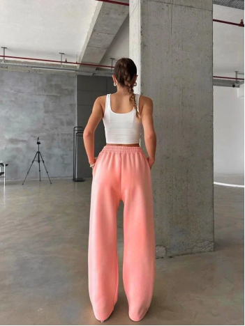 3 İplik Şardonlu Oversize Eşofman Somon 3 İplik Şardonlu Oversize Eşofman Somon