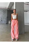 3 İplik Şardonlu Oversize Eşofman Somon