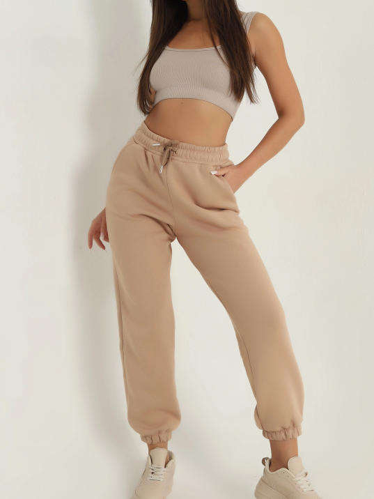 3 iplik şardonlu paça lastikli eşofman bisküvi is001 3 iplik şardonlu paça lastikli eşofman bisküvi is001