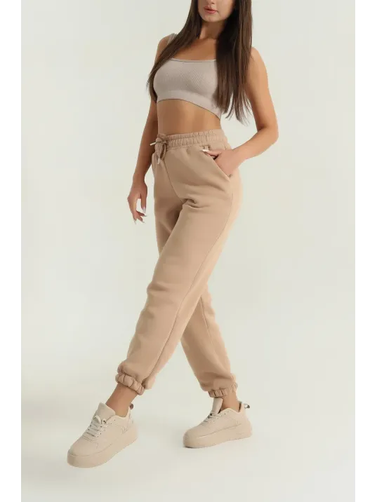 3 İplik Şardonlu Paça Lastikli Eşofman Bisküvi İs001