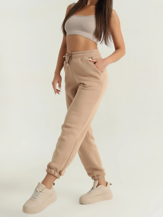 3 iplik şardonlu paça lastikli eşofman bisküvi is001 3 iplik şardonlu paça lastikli eşofman bisküvi is001