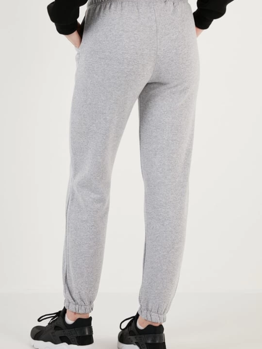 3 iplik şardonlu paça lastikli eşofman gri is001 3 iplik şardonlu paça lastikli eşofman gri is001