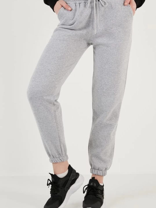 3 iplik şardonlu paça lastikli eşofman gri is001 3 iplik şardonlu paça lastikli eşofman gri is001