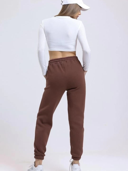 3 iplik şardonlu paça lastikli eşofman kahve is001 3 iplik şardonlu paça lastikli eşofman kahve is001