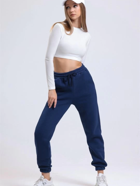 3 iplik şardonlu paça lastikli eşofman lacivert is001 3 iplik şardonlu paça lastikli eşofman lacivert is001