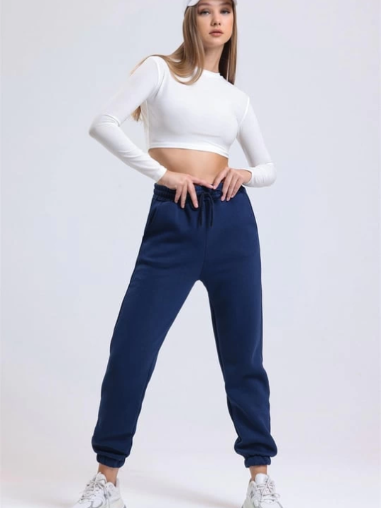 3 iplik şardonlu paça lastikli eşofman lacivert is001 3 iplik şardonlu paça lastikli eşofman lacivert is001