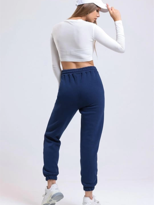 3 iplik şardonlu paça lastikli eşofman lacivert is001 3 iplik şardonlu paça lastikli eşofman lacivert is001