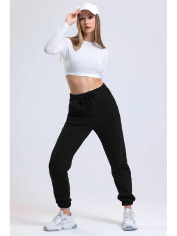 3 iplik şardonlu paça lastikli eşofman siyah is001 3 iplik şardonlu paça lastikli eşofman siyah is001