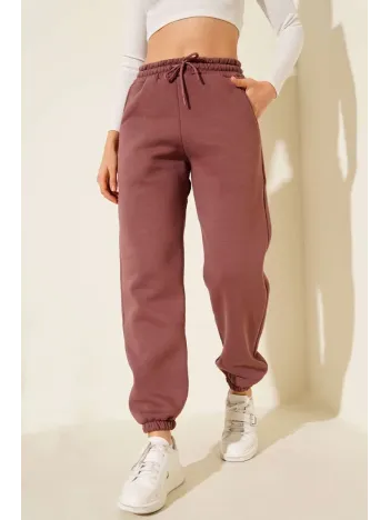 3 İplik Şardonlu Paça Lastikli Eşofman Tarçın İs001