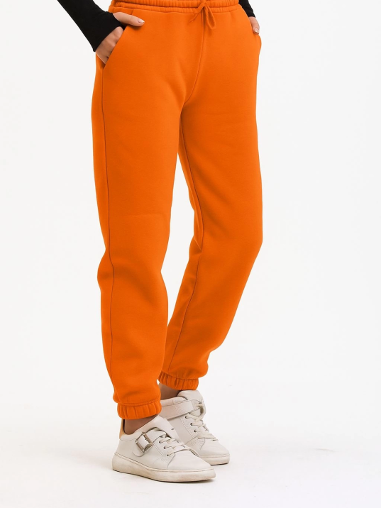 3 iplik şardonlu paça lastikli eşofman turuncu is001 3 iplik şardonlu paça lastikli eşofman turuncu is001