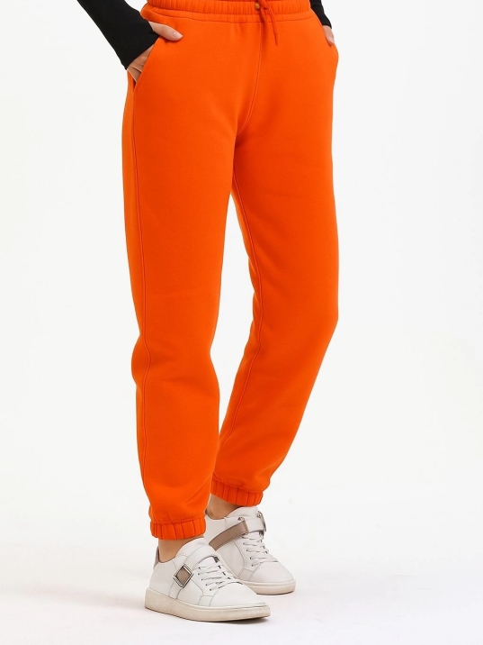 3 iplik şardonlu paça lastikli eşofman turuncu is001 3 iplik şardonlu paça lastikli eşofman turuncu is001