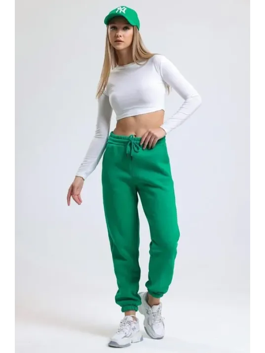 3 İplik Şardonlu Paça Lastikli Eşofman Yeşil İs001 3 İplik Şardonlu Paça Lastikli Eşofman Yeşil İs001