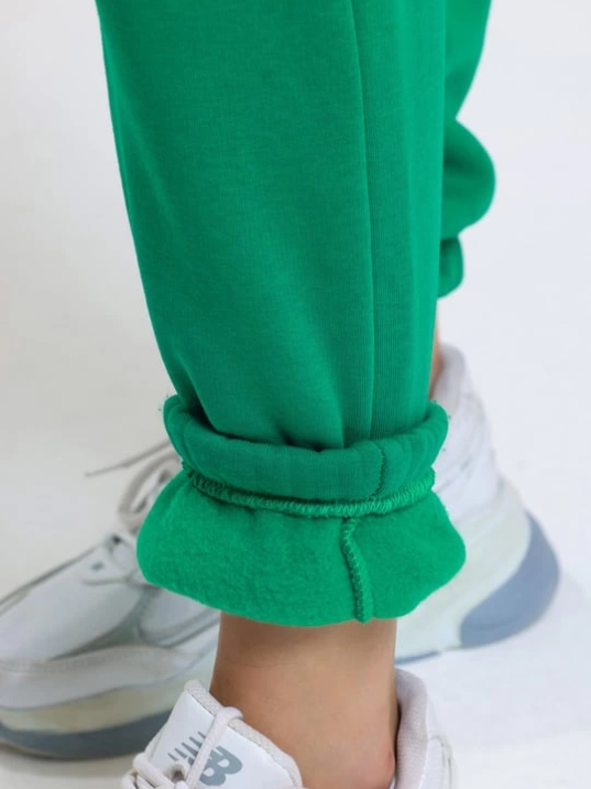 3 iplik şardonlu paça lastikli eşofman yeşil is001 3 iplik şardonlu paça lastikli eşofman yeşil is001