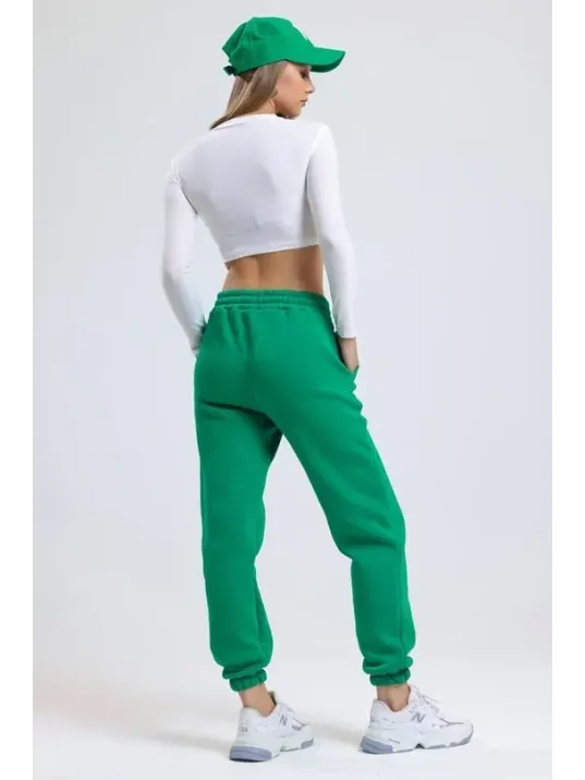 3 İplik Şardonlu Paça Lastikli Eşofman Yeşil İs001 3 İplik Şardonlu Paça Lastikli Eşofman Yeşil İs001