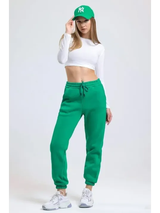 3 İplik Şardonlu Paça Lastikli Eşofman Yeşil İs001 3 İplik Şardonlu Paça Lastikli Eşofman Yeşil İs001