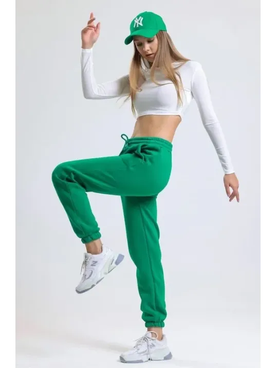 3 İplik Şardonlu Paça Lastikli Eşofman Yeşil İs001 3 İplik Şardonlu Paça Lastikli Eşofman Yeşil İs001