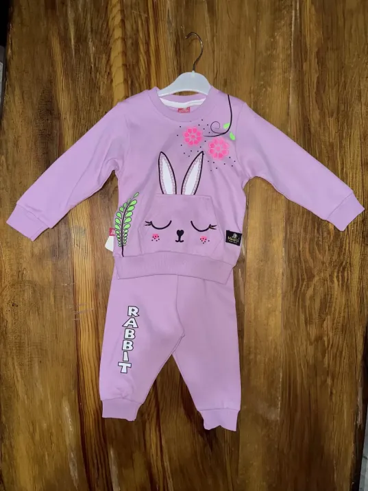 6-24 Aylık Tavşan Baskılı Lila