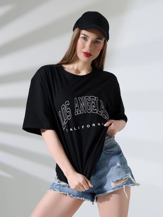 Angeles baskılı tişört Angeles baskılı tişört