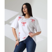 Kurdele baskılı tişört Kurdele baskılı tişört