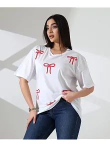 Kurdele Baskılı Tişört