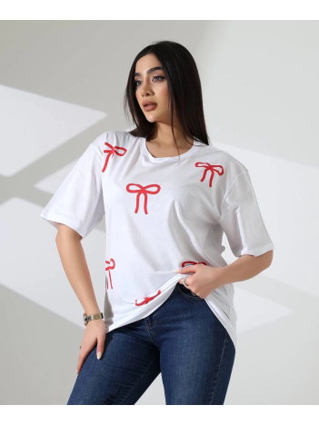 Kurdele baskılı tişört Kurdele baskılı tişört