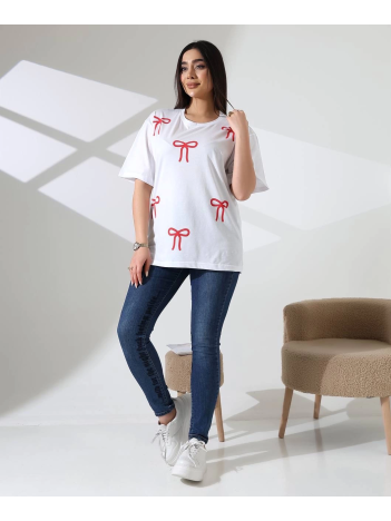 Kurdele baskılı tişört Kurdele baskılı tişört