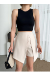 İki Düğmeli Şort Etek S24046 İki Düğmeli Şort Etek S24046