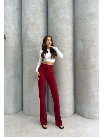 Önü cumalı ithal krep pantolon Önü cumalı ithal krep pantolon