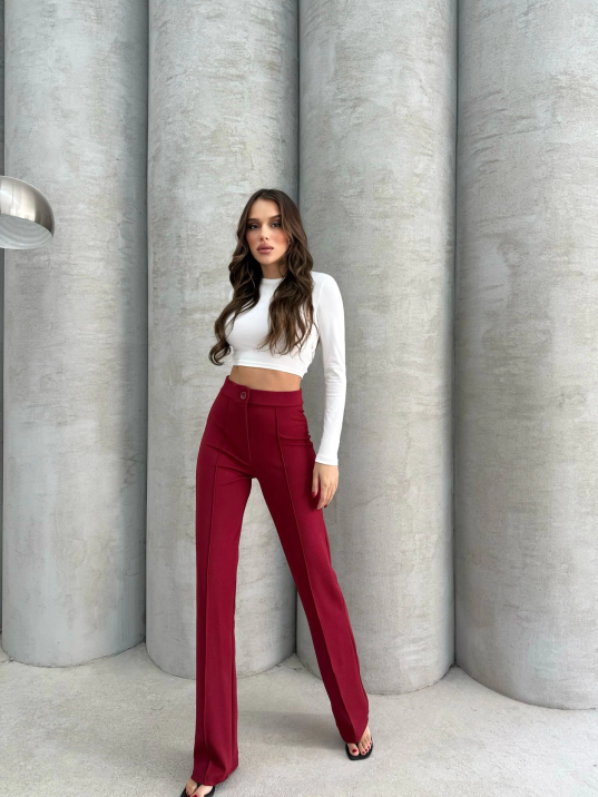 Önü cumalı ithal krep pantolon Önü cumalı ithal krep pantolon