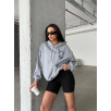 3 iplik şardonlu oversize kafa baskılı sweat gri 3 iplik şardonlu oversize kafa baskılı sweat gri